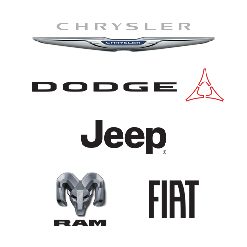 Chrysler Dodge Jeep Ram and Fiat logos